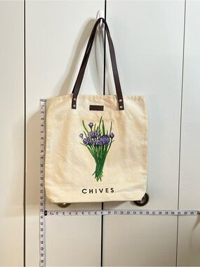 SMITH & HAWKEN Canvas Chives Bag Side Pocket Leather Straps